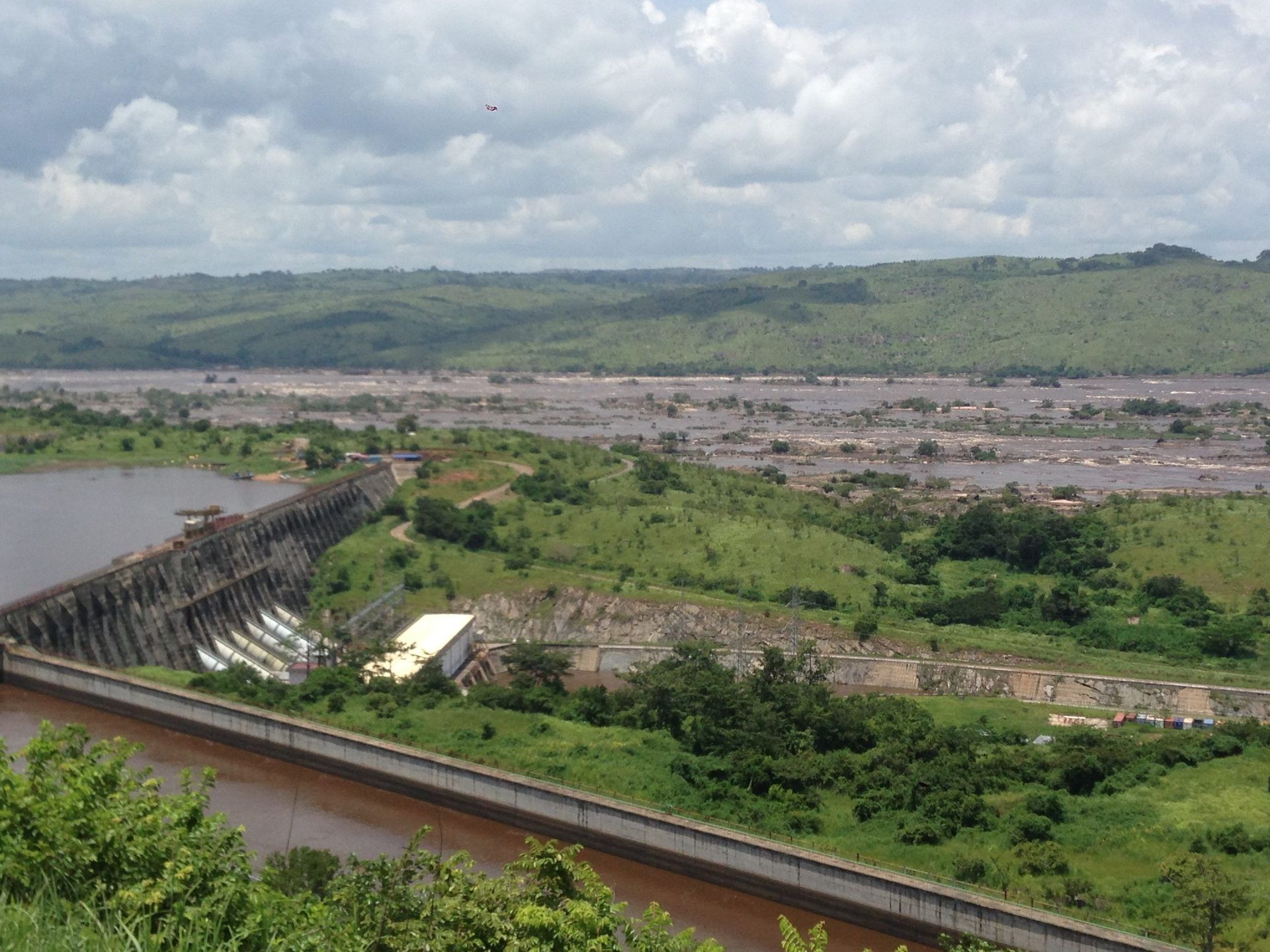 Barrage d'Inga sur le fleuve Congo